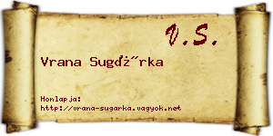 Vrana Sugárka névjegykártya